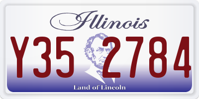 IL license plate Y352784