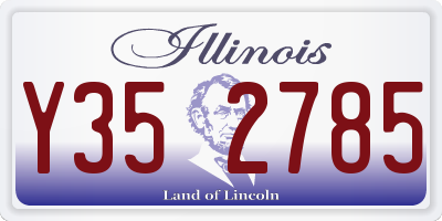 IL license plate Y352785