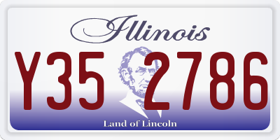 IL license plate Y352786