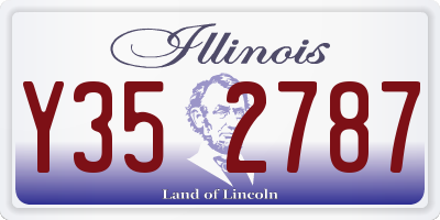IL license plate Y352787