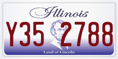 IL license plate Y352788