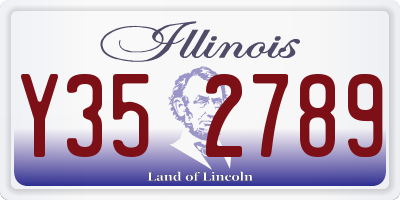 IL license plate Y352789