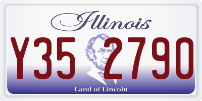 IL license plate Y352790