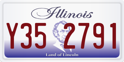IL license plate Y352791