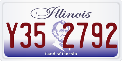 IL license plate Y352792