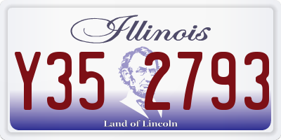 IL license plate Y352793