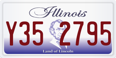 IL license plate Y352795