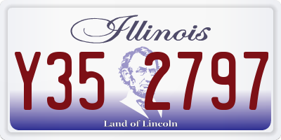 IL license plate Y352797
