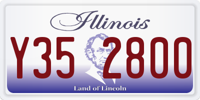 IL license plate Y352800