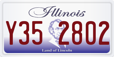 IL license plate Y352802