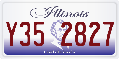 IL license plate Y352827