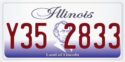 IL license plate Y352833