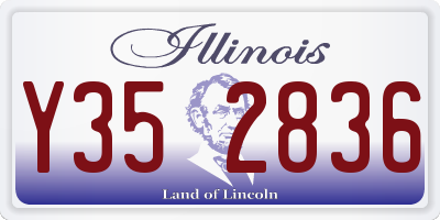 IL license plate Y352836