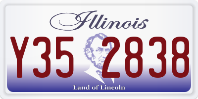 IL license plate Y352838