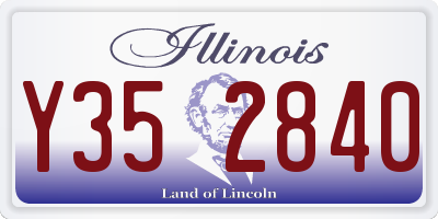 IL license plate Y352840