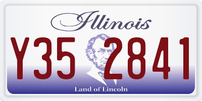 IL license plate Y352841