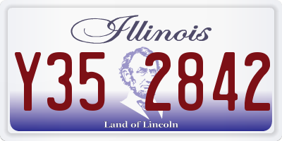 IL license plate Y352842