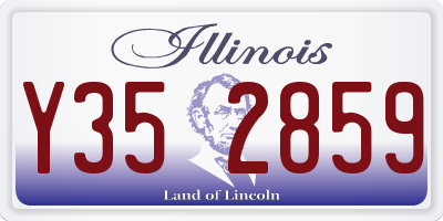 IL license plate Y352859