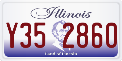 IL license plate Y352860