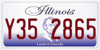 IL license plate Y352865