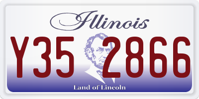 IL license plate Y352866