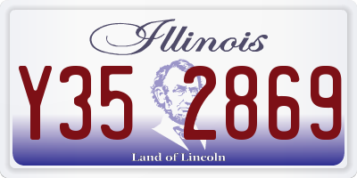 IL license plate Y352869