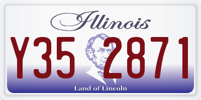 IL license plate Y352871