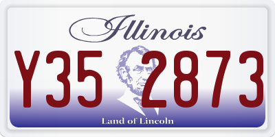 IL license plate Y352873