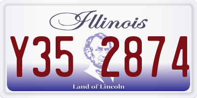 IL license plate Y352874