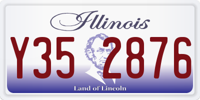 IL license plate Y352876