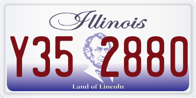 IL license plate Y352880