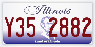 IL license plate Y352882