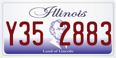 IL license plate Y352883
