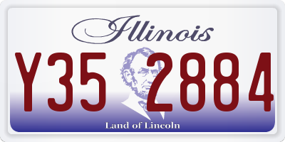 IL license plate Y352884