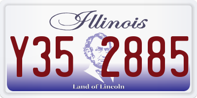 IL license plate Y352885