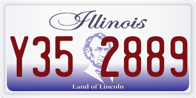 IL license plate Y352889
