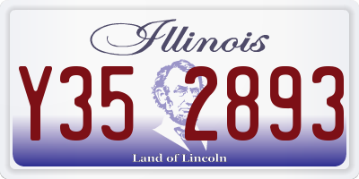 IL license plate Y352893