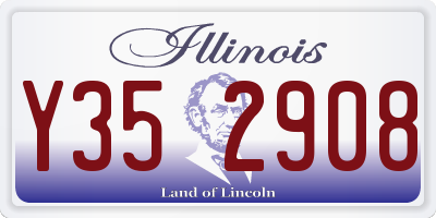 IL license plate Y352908