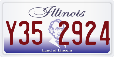 IL license plate Y352924