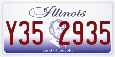 IL license plate Y352935