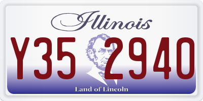 IL license plate Y352940