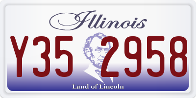 IL license plate Y352958