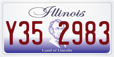 IL license plate Y352983