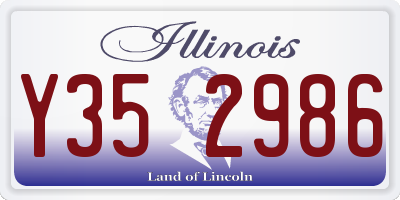IL license plate Y352986