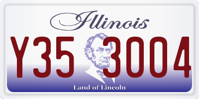IL license plate Y353004