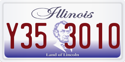 IL license plate Y353010