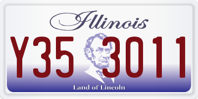 IL license plate Y353011