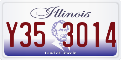 IL license plate Y353014