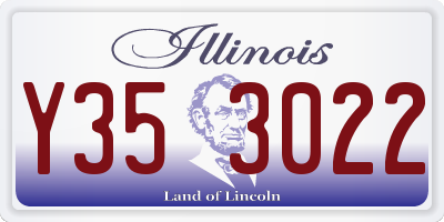 IL license plate Y353022