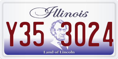 IL license plate Y353024